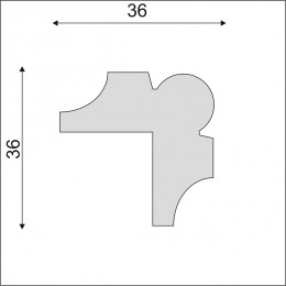 Молдинг угловой Decoro-Gesso МУ8