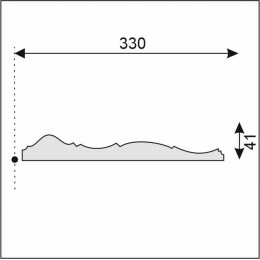 Потолочная накладная Розетка Decoro-Gesso РН52