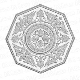 Потолочная накладная Розетка РН Decoro-Gesso 26