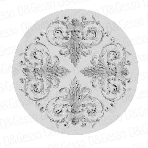 Врезная потолочная Розетка Decoro-Gesso Р11