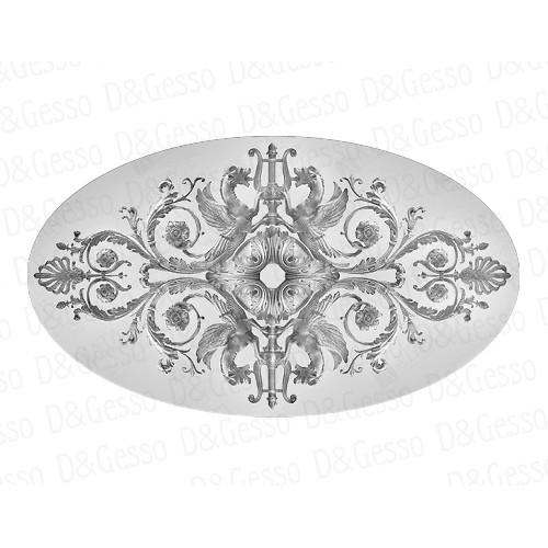 Врезная потолочная Розетка Decoro-Gesso Р19