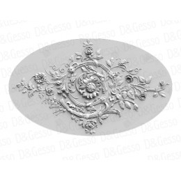 Врезная потолочная Розетка Decoro-Gesso Р24