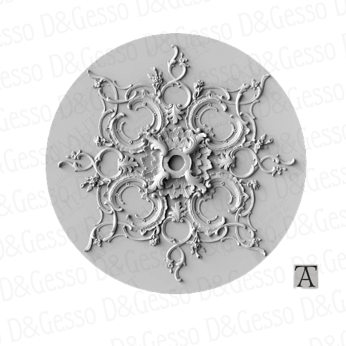 Врезная потолочная Розетка Decoro-Gesso Р41