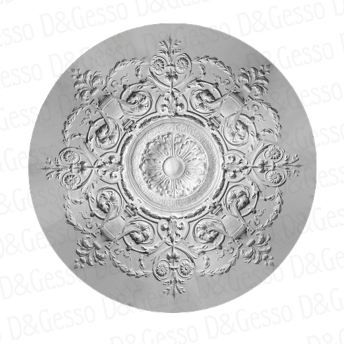 Врезная потолочная Розетка Decoro-Gesso Р43