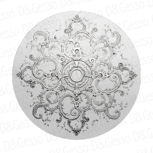Врезная потолочная Розетка Decoro-Gesso Р44 купить в Decoro-Gesso.ru