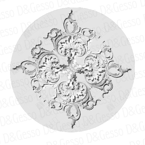 Врезная потолочная Розетка Decoro-Gesso Р5