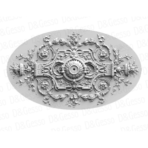 Врезная потолочная Розетка Р Decoro-Gesso 48 купить в Decoro-Gesso.ru